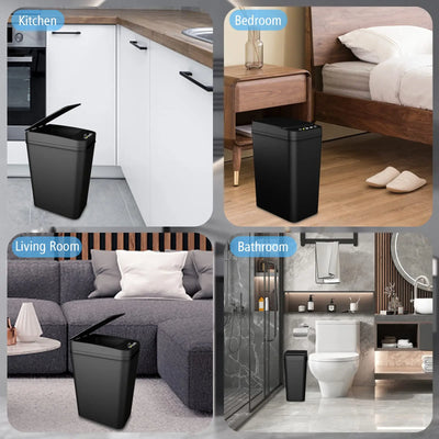 Slim Touchless Motion Sensor Trash Can
