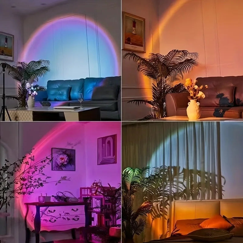 ✨ AuraBeam Sunset Lamp