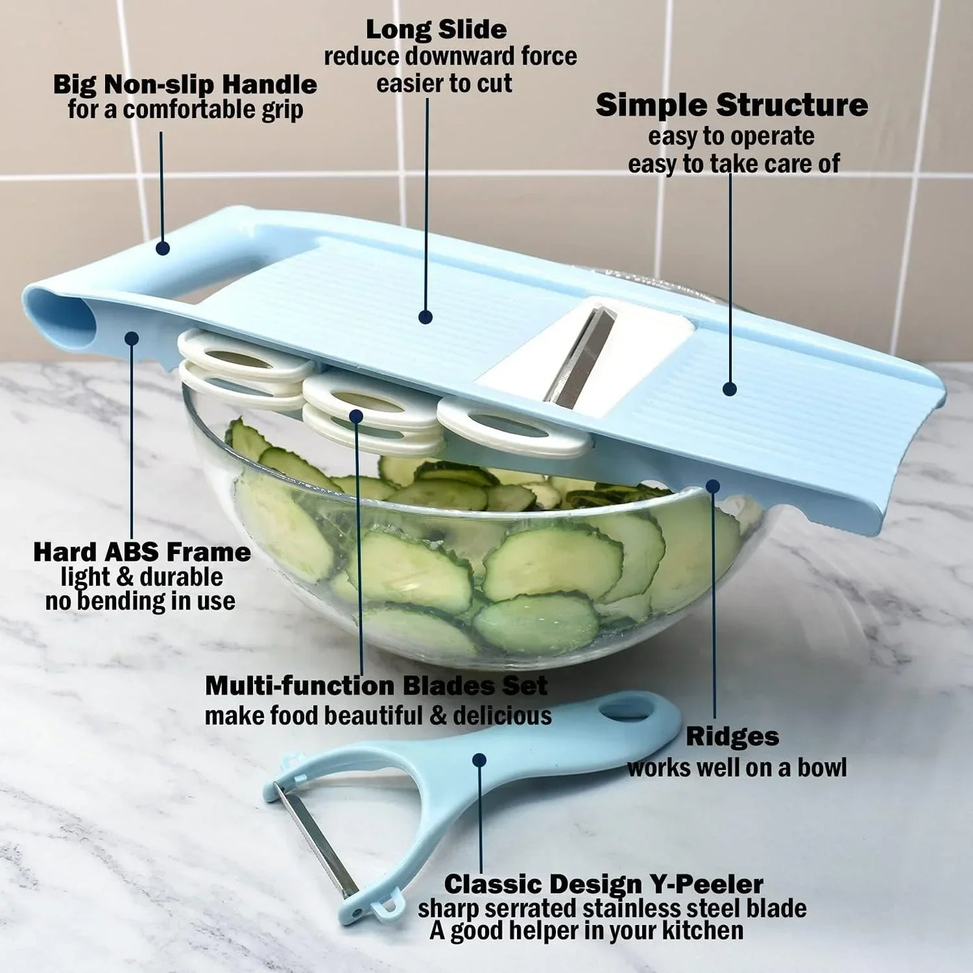 8 in 1/5 in 1 Multifunctional Vegetable Fruit Slicer