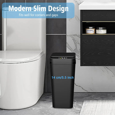 Slim Touchless Motion Sensor Trash Can