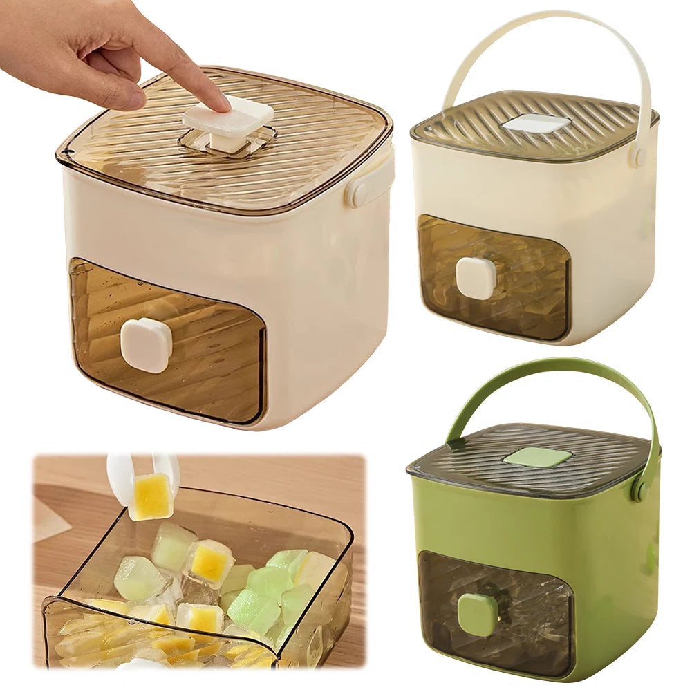 IceMate Portable Ice Maker with Handle & Storage Drawer.