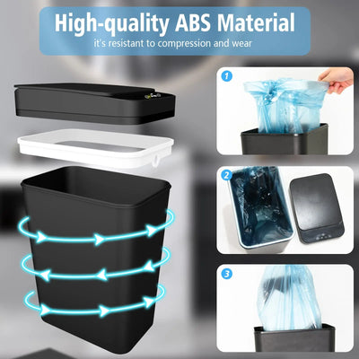 Slim Touchless Motion Sensor Trash Can