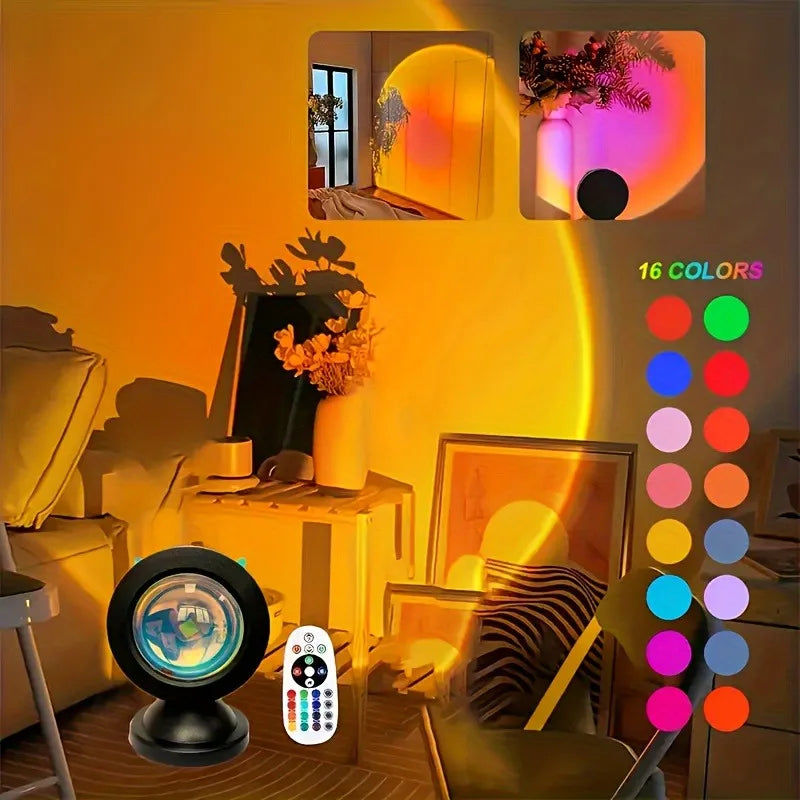 ✨ AuraBeam Sunset Lamp