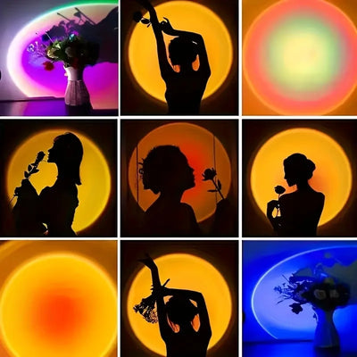 ✨ AuraBeam Sunset Lamp