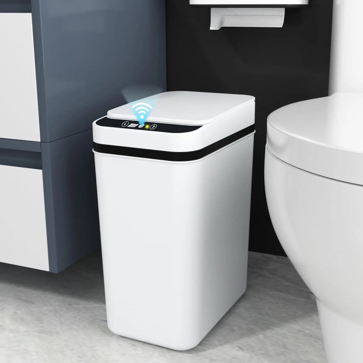 Slim Touchless Motion Sensor Trash Can