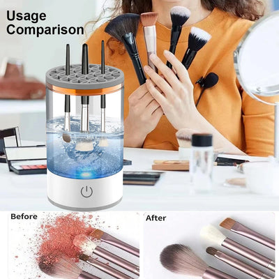 ✨ GlamSpin USB Portable Brush Cleaner