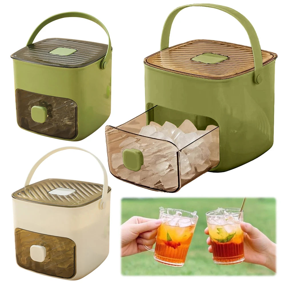 IceMate Portable Ice Maker with Handle & Storage Drawer.