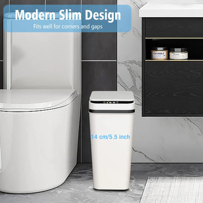 Slim Touchless Motion Sensor Trash Can